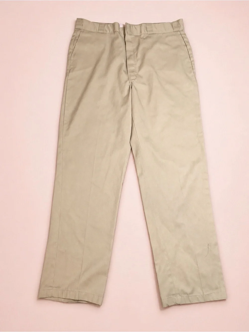 Dickies Men's Khaki Straight-Leg Chinos